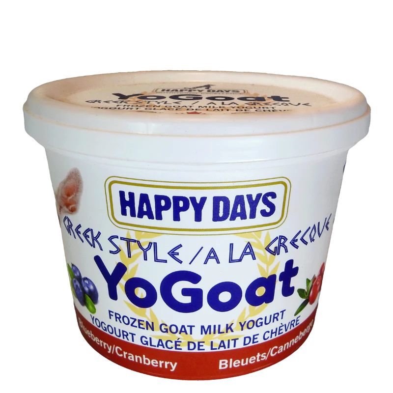 Happy Days YoGoat Goat Milk Yogurt Blueberry/Cranberry 475g