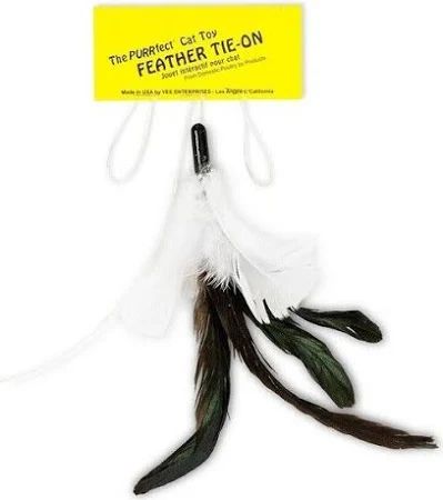 VEE THE PURRFECT FEATHER TIE-ON