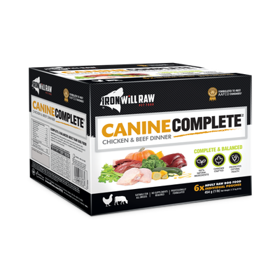 Iron Will Raw Dog Complete Chicken &amp; Beef Dinner 6/1 lb