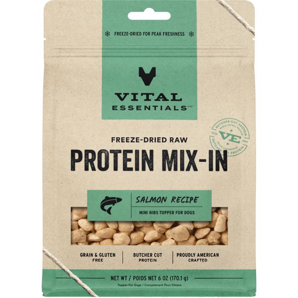 Raw Protein Mix-In Salmon Topper Mini Nibs 6OZ