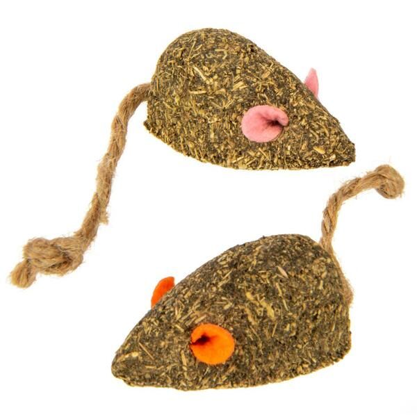 HappyNip Mouser Mayhem Compressed Catnip toy 2PK