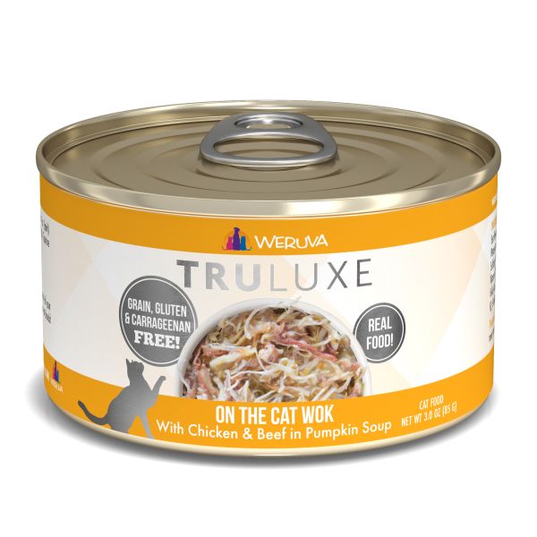 TruLuxe Cat On the Cat Wok Chkn&amp;Beef in Pumpkin Soup 3 oz