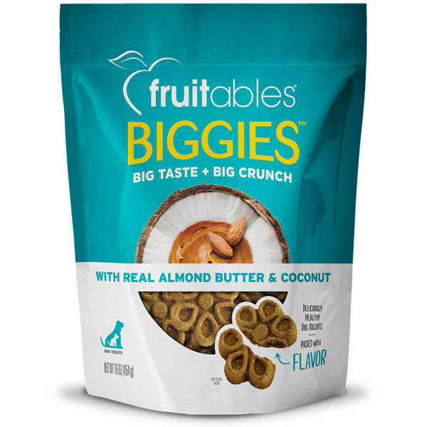 Fruitables Dog Biggies Almond Butter &amp; Coconut 454 g