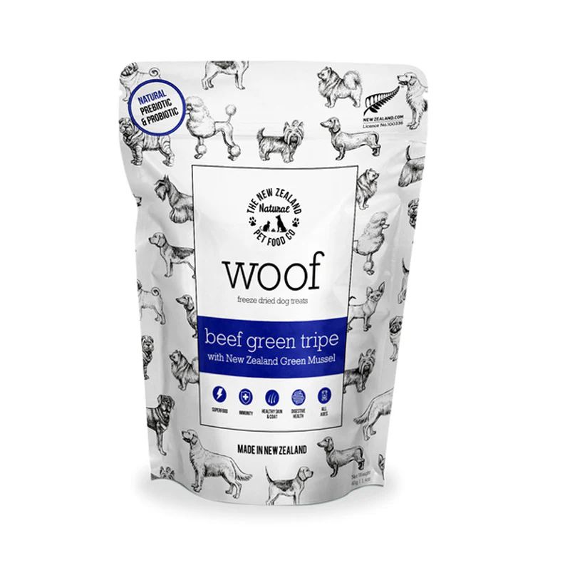Woof Beef Green Tripe TREAT - 40g