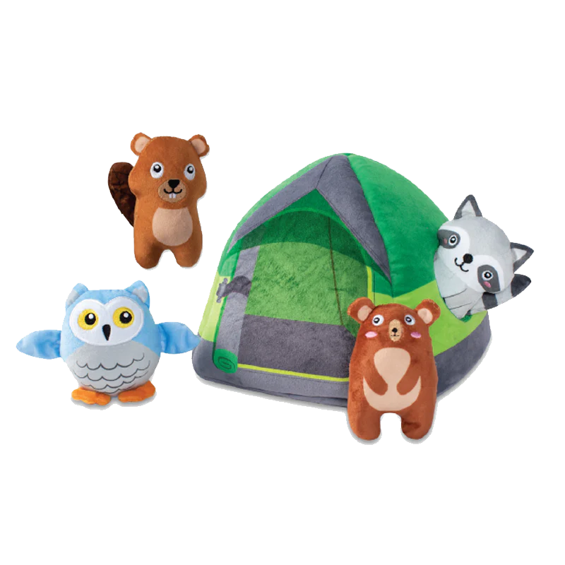 Happy Campers Hide &amp; Seek Plush Dog Toy