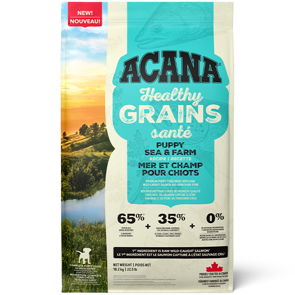ACANA Dog Healthy Grains Puppy Sea &amp; Farm, Size: 1.8kg