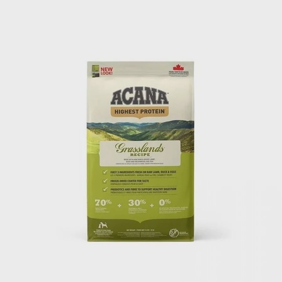 ACANA Dog Highest Protein Grasslands, Size: 11.4kg