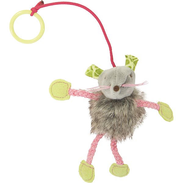 Bouncy Mouse Plush Dangler Catnip Toy