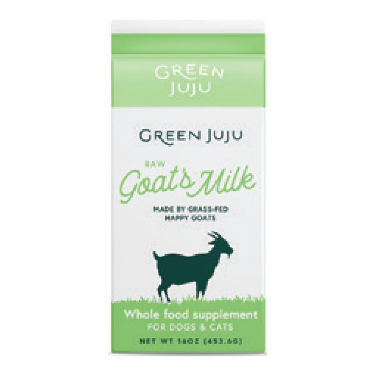 Green Juju - Frozen -Raw Goat&#39;s Milk - 16oz