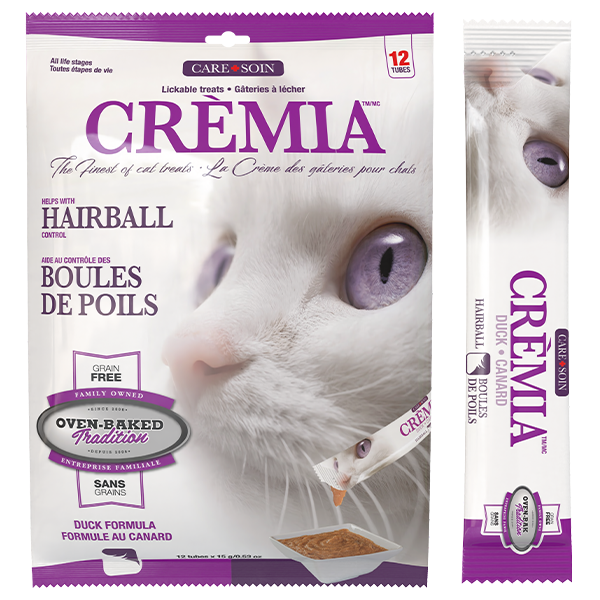 Oven-Baked Tradition Cat Cremia Puree Hairball Duck 180g
