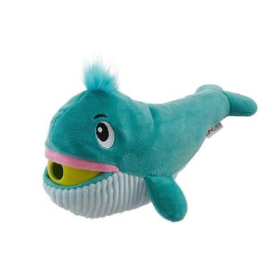 BigMouthz Whale Plush Puzzle w/Treat Ball Blue