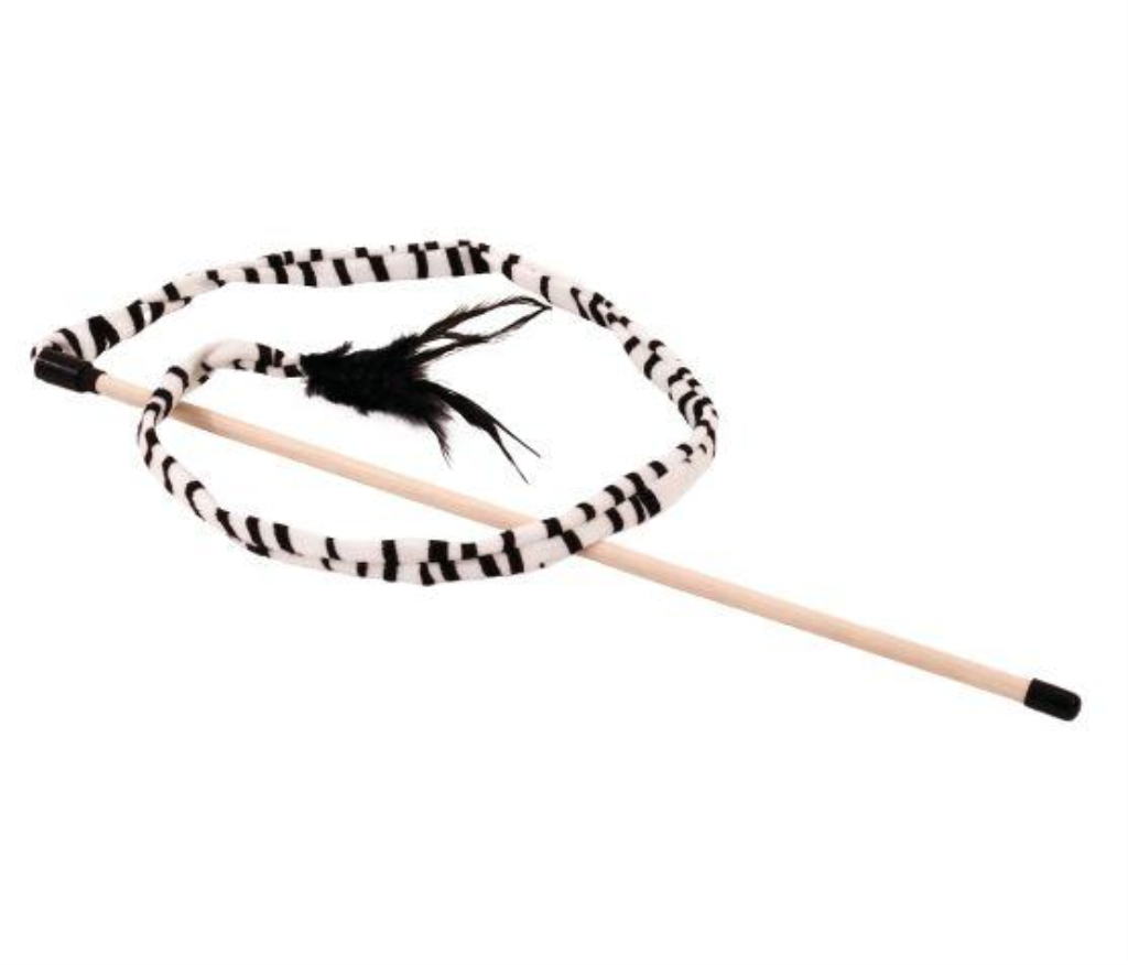 BUDZ CAT Toy Swing Stick ZEBRA 49&quot;
