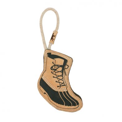TALL TAILS 16&quot; Natural Leather &amp; Wool Hiking Boot Toy