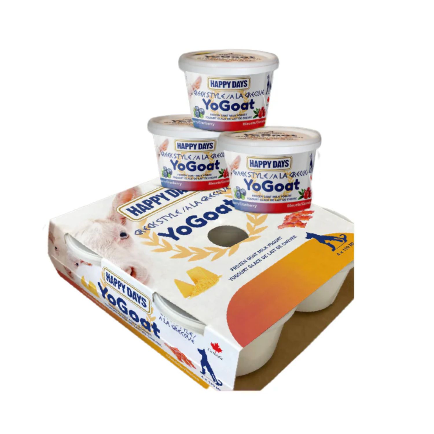 YoGoat Goat Milk Yogurt Cran/Blueberry 110ml