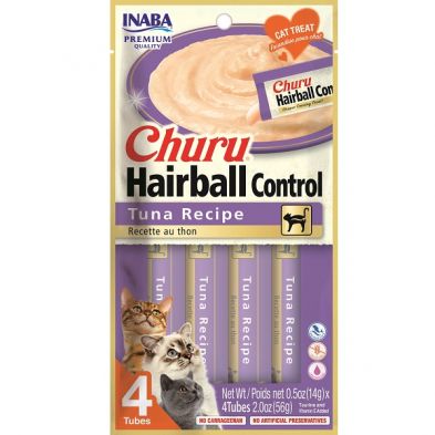 Churu Puree Hairball Control Tuna 2oz