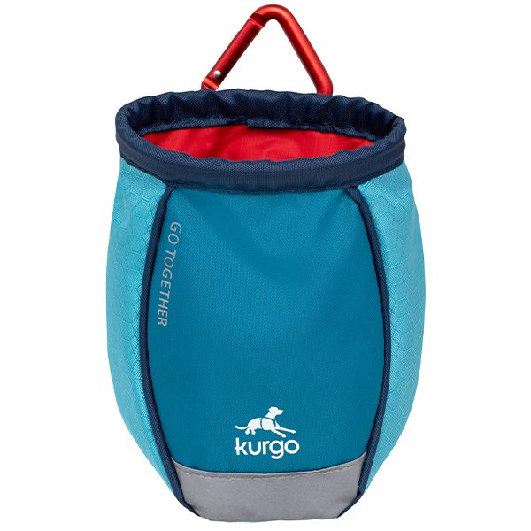 Kurgo Dog Go Stuff It Treat Bag Coastal Blue