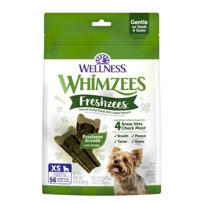 Whimzees Freshzees Dental Treats Extra Small Breed 56PK