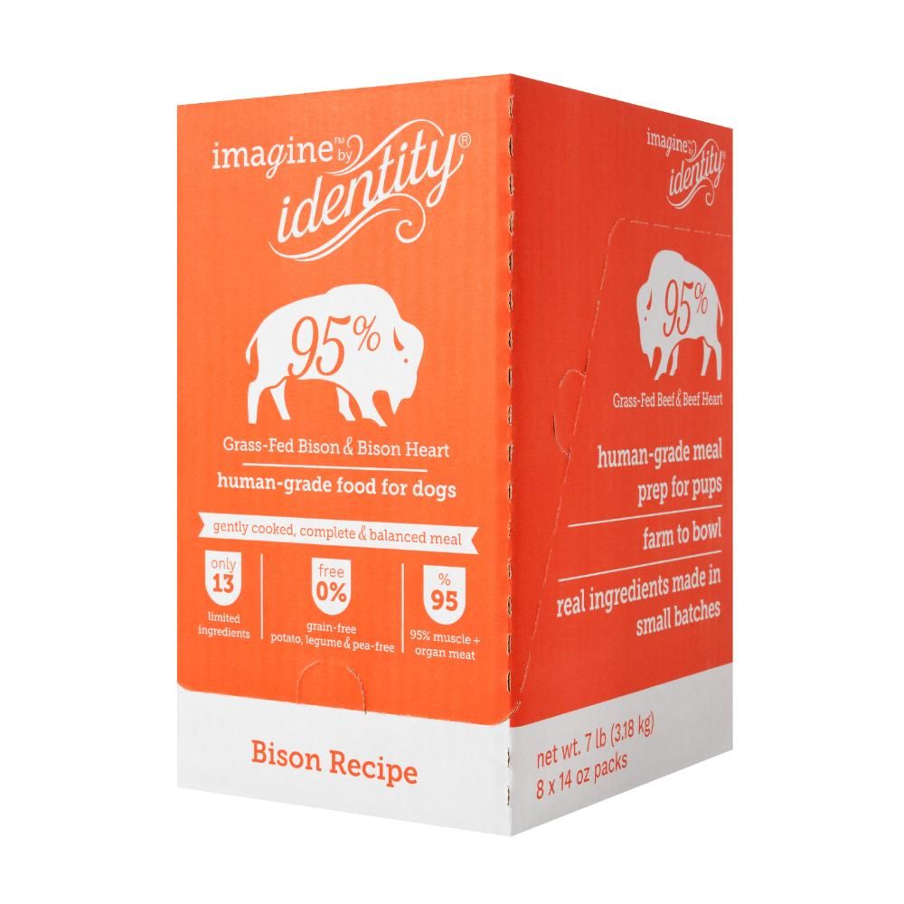 IDENTITY Dog Imagine 95% Bison Recipe 8/14oz