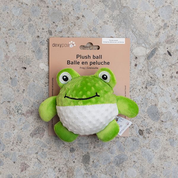 Dexypaws Dog Toy Interactive Self Rolling Frog