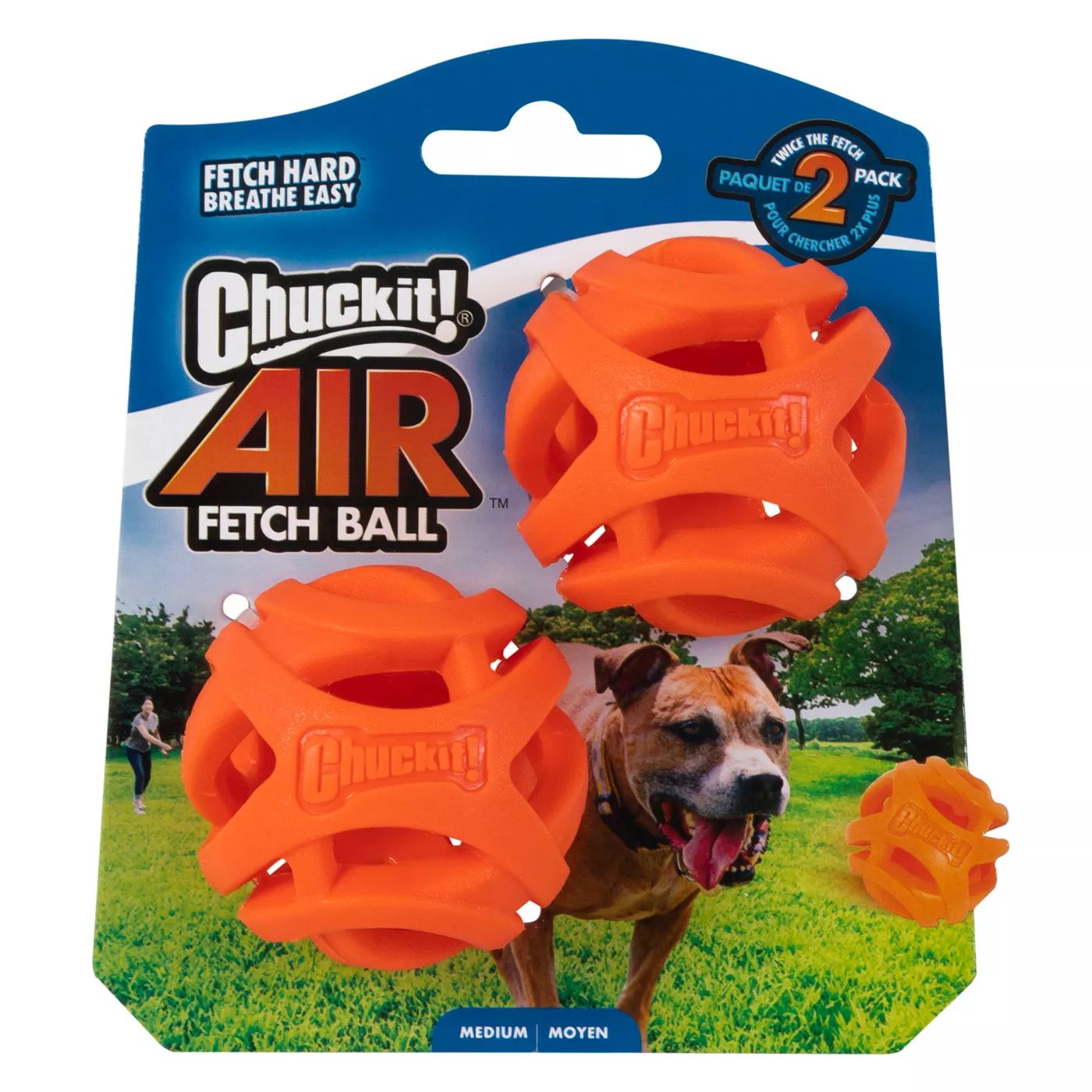 ChuckIt Air Fetch Ball - 2Pk Medium ChuckIt Air Fetch Ball - 2Pk Medium