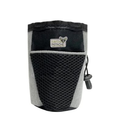 Deki Petite Dog Treat Bag - Grey/Black