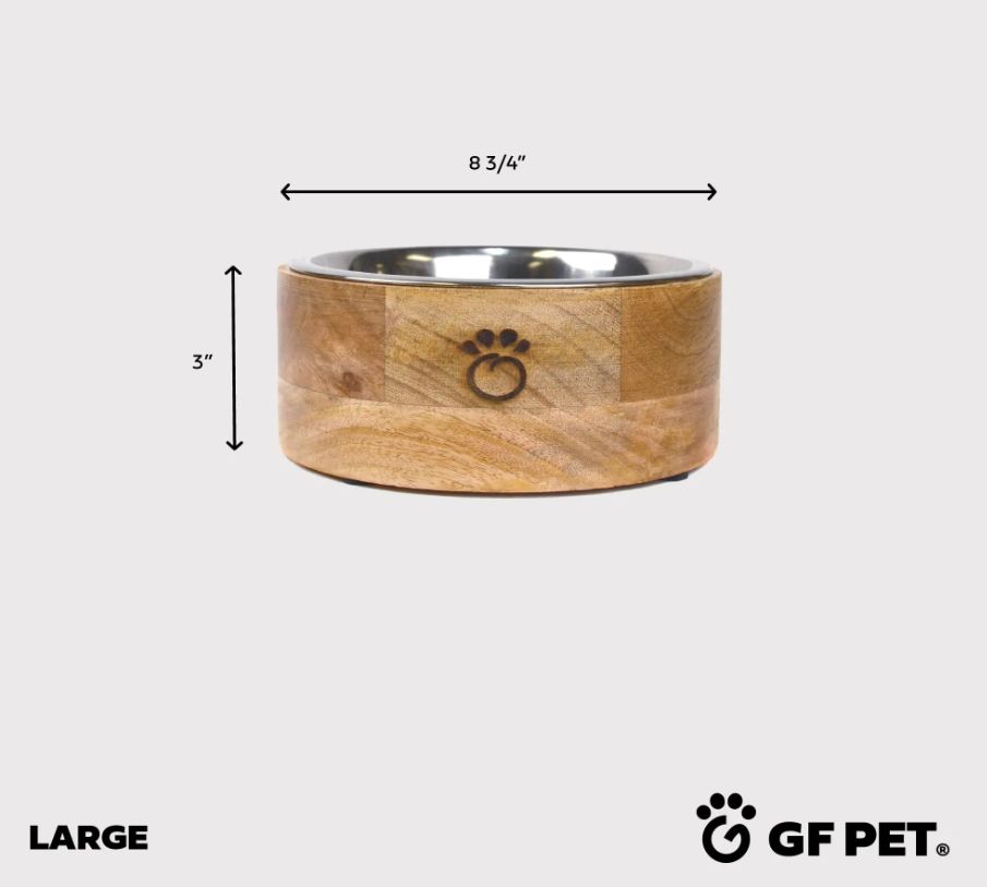 GF PET Mango Wood Bowl - Large