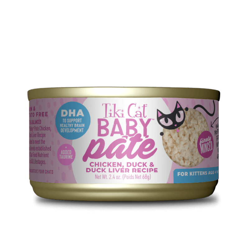 Tiki Cat Baby Pate - Chicken, Duck & Duck Liver 2.4 oz