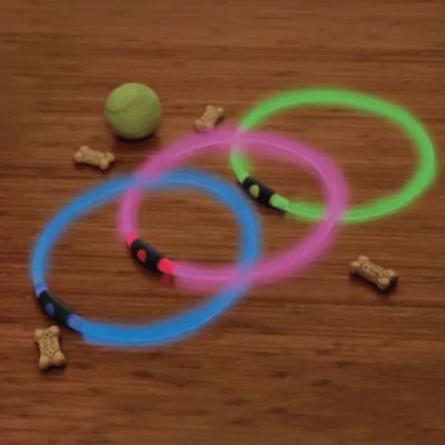 NiteHowl Rechargeable LED Safety Necklace - Tie Dye Pink