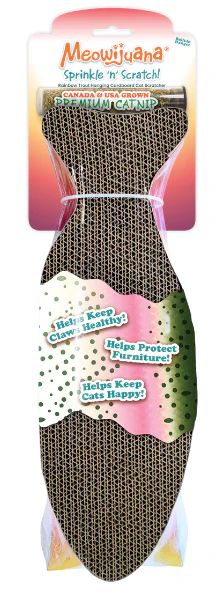 Meowijuana Sprinkle 'n' Scratch Cat Scratcher - Fish Meowijuana Sprinkle 'n' Scratch Cat Scratcher - Fish
