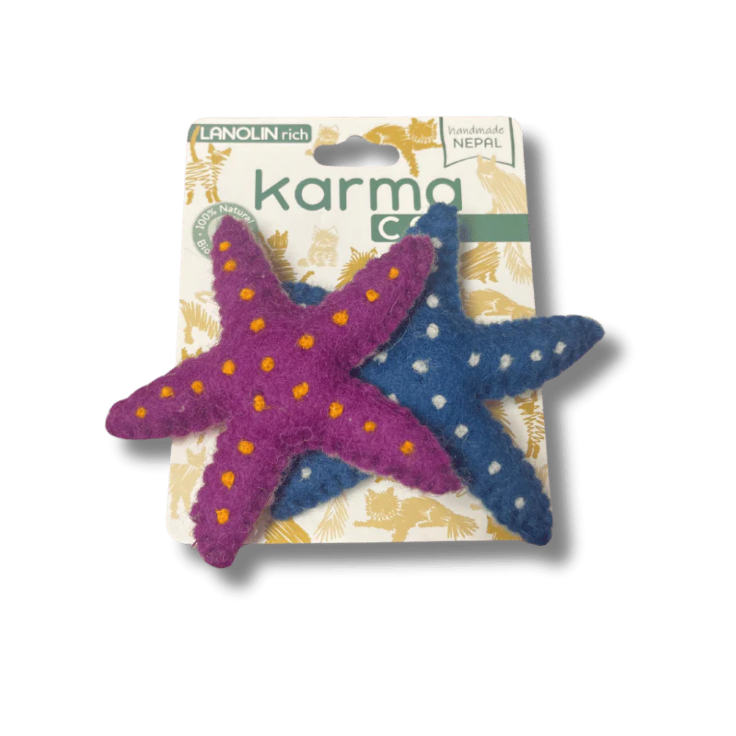 Dharma Dog Karma Cat Toy - Starfish - 2 pk