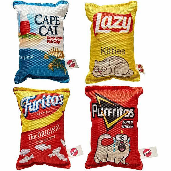 SPOT Fun Food Kitty Chips Assorted 5"