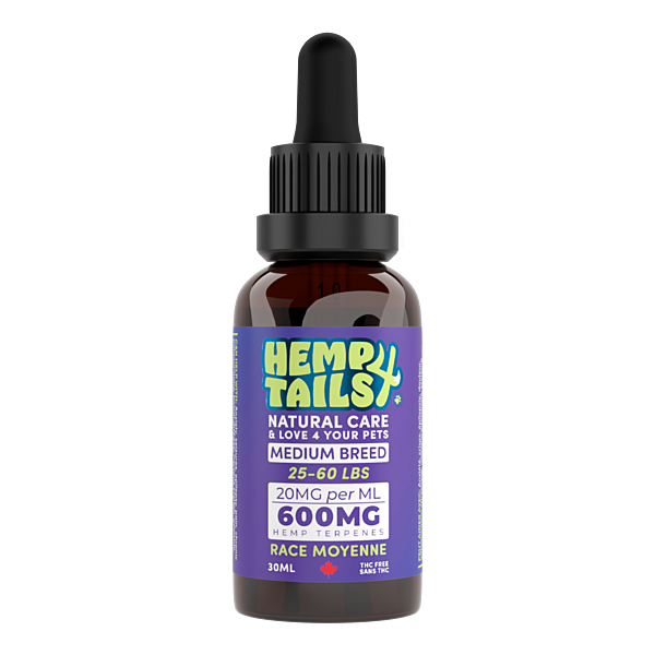 HEMP 4 TAILS Hemp Seed Oil Medium Breed 600MG/30ML