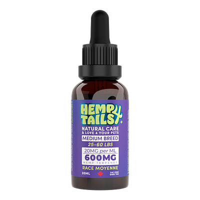 HEMP 4 TAILS Hemp Seed Oil Medium Breed 600MG/30ML