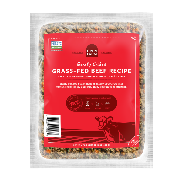 Open Farm Dog Gently Cooked GF Beef 8/16 oz CASE