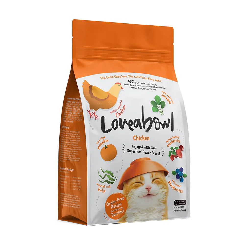 Love-A-Bowl Pet Food - Chicken Feline Cat Food 2.20lb