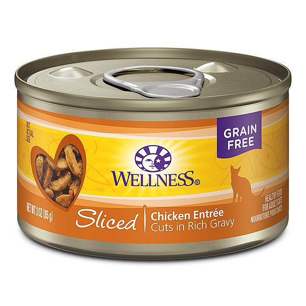 Wellness Sliced Chicken Entree Cuts in Gravy 24/3OZ CASE