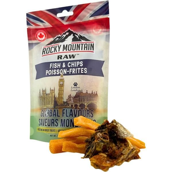 Rocky Mountain Raw Global Flavors UK Fish and Chips 118GM