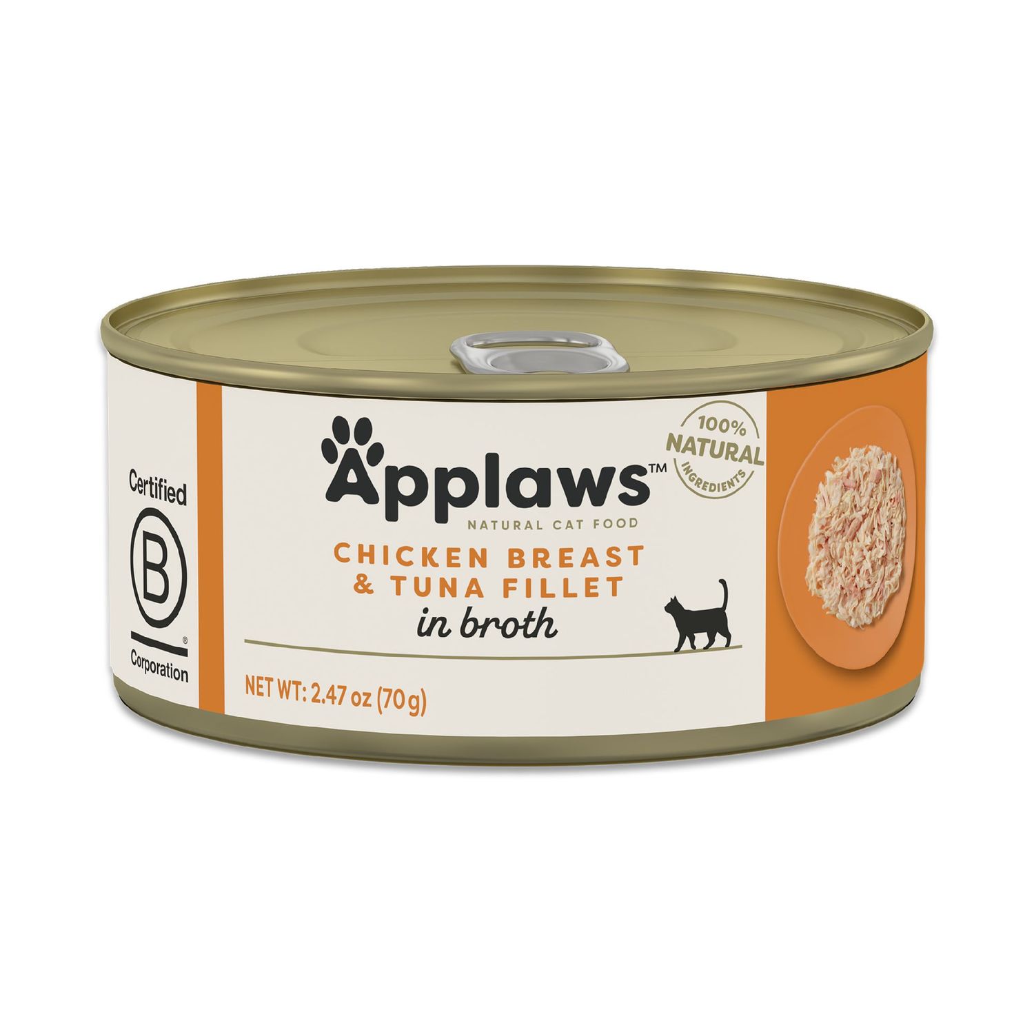 Applaws Cat Can - Chicken Breast & Tuna Fillet in Broth 2.47 oz