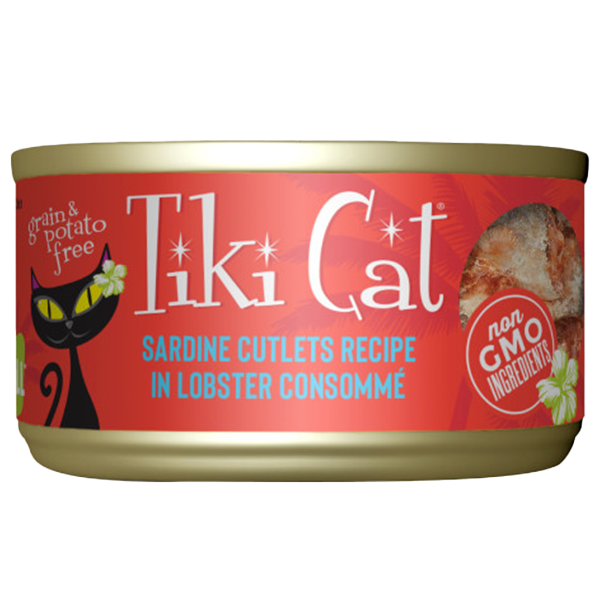 Tiki Cat- Bora Bora Grill Sardine Cutlets in Lobster Consommé 2.8 oz