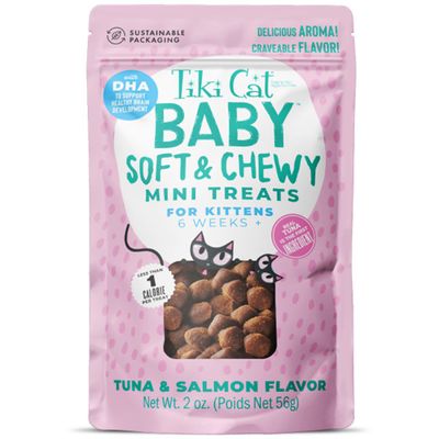 Tiki Cat Baby Treats Soft & Chewy Tuna & Salmon 2 oz