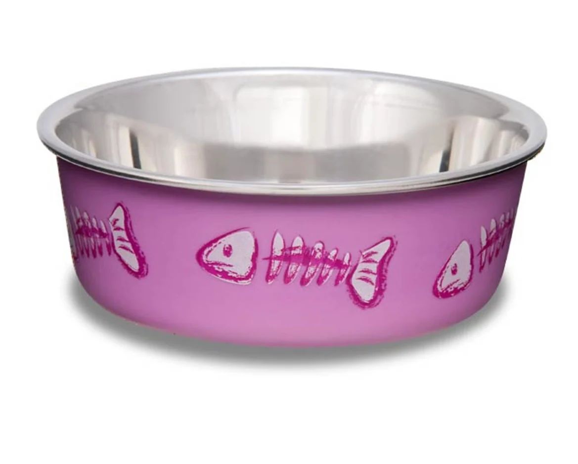 BELLA BOWL X-SMALL FISH SKELETON DESIGN PINK