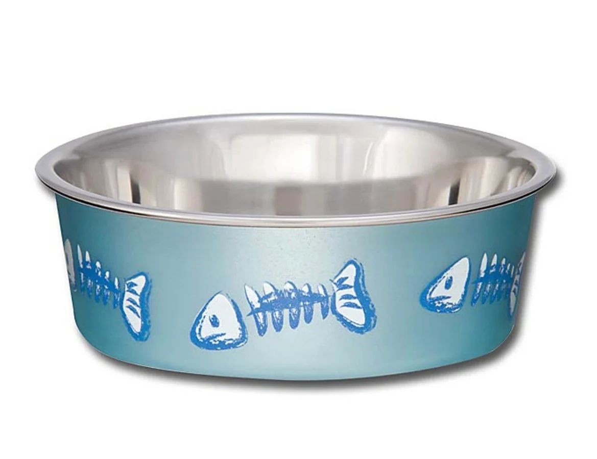 BELLA BOWL X-SMALL FISH SKELETON DESIGN OCEAN BLUE BELLA BOWL X-SMALL FISH SKELETON DESIGN OCEAN BLUE