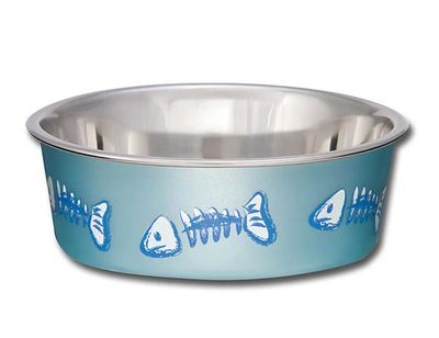 BELLA BOWL X-SMALL FISH SKELETON DESIGN OCEAN BLUE