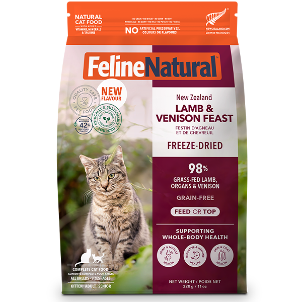Feline Natural Cat Freeze-Dried Lamb & Venison 11oz