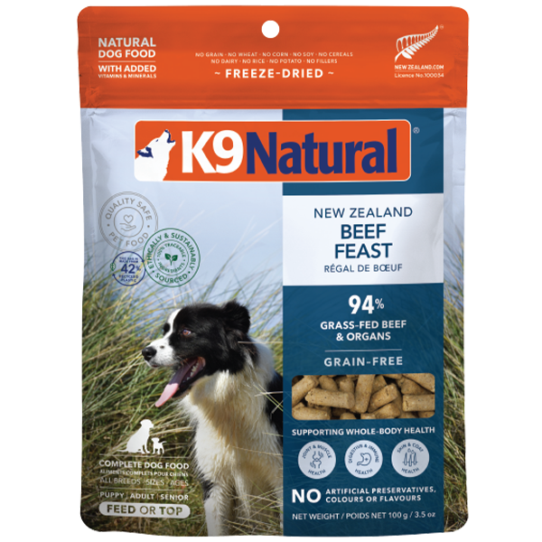 K9 Natural Dog Freeze-Dried Beef 3.5oz