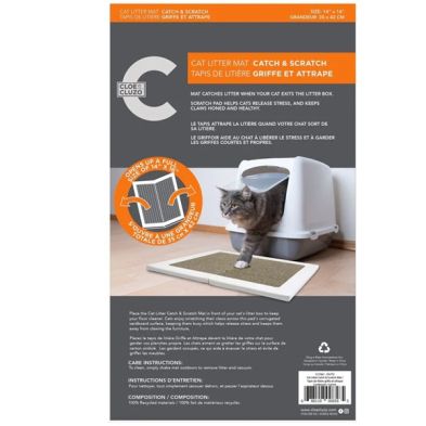 DEKI CloeCluzo CC7062 Cat Litter Mat CatchScratch 14x16"