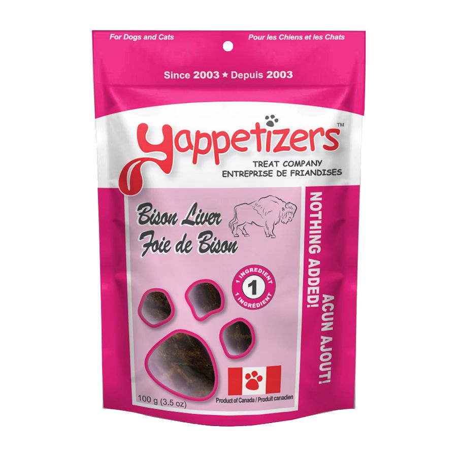 Yappetizers Dehydrated - Bison Liver 85g