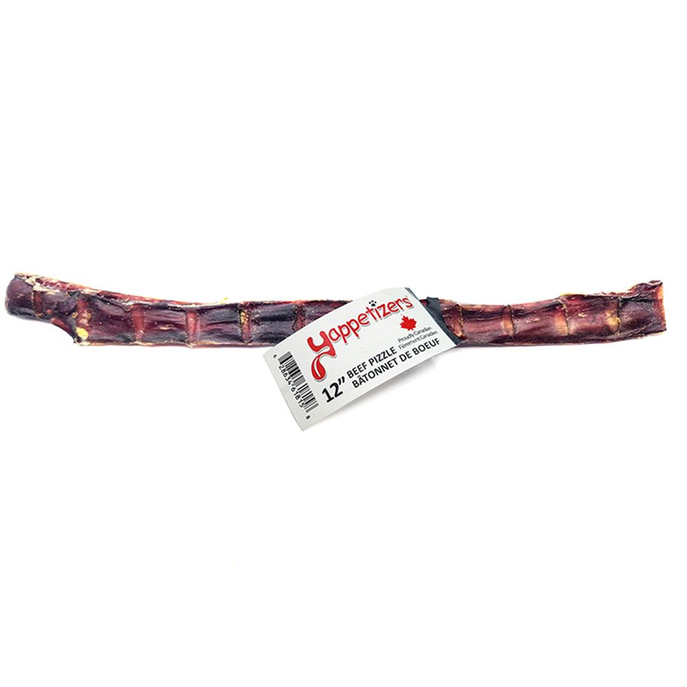 Yappertizer Bull Pizzles - 12 Inches