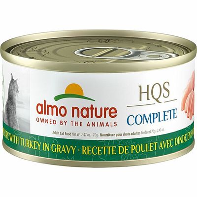 Almo Nature Cat HQS Com - Chkn with Turky in Grvy 70g