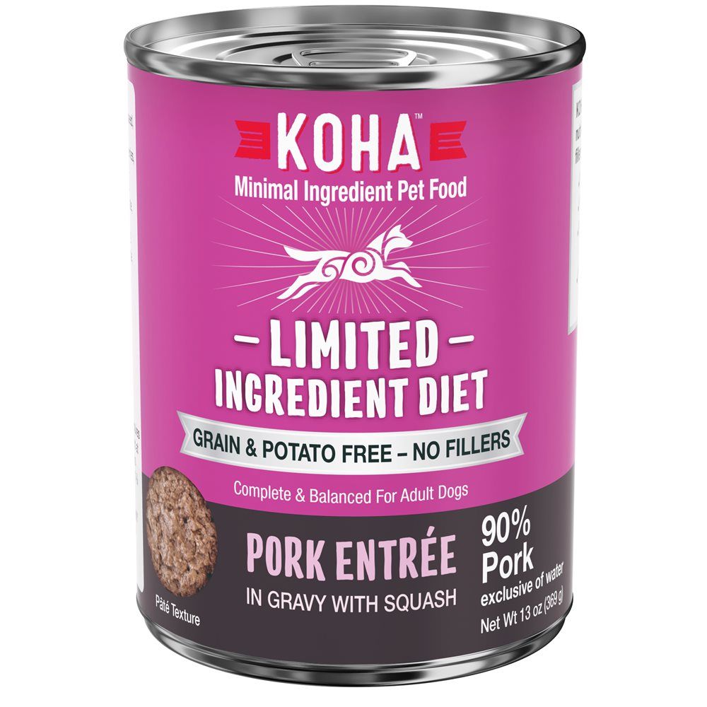 Koha Dog Limited Ingredient Diet - Pork Entrée 13 Oz Koha Dog Limited Ingredient Diet - Pork Entrée 13 Oz